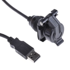 【USBAPSCC2210A】Amphenol Socapex USBコネクタ A タイプ、メス ケーブルマウント USBAPSCC2210A