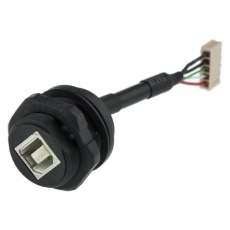 【USBBF7】Amphenol Socapex USBコネクタ B タイプ、オス to メス ジャムナット USBBF7