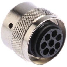【UTG6128SN】Souriau 丸型コネクタ 8極 ケーブルマウント UTG6128SN