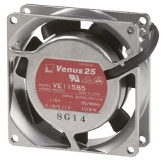 【VE55B5】軸流ファン 電源電圧:100 V ac、AC、80 x 80 x 25.5mm、VE55B5