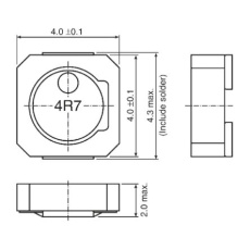 【VLCF4020T-100MR85】巻線インダクタ(面実装) 10μH 1.22A 4.3×4×2mm