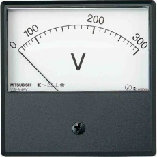 【YS-8NAV-300V-0-300V-B】三菱電機 アナログ電圧計 AC YS-8NAV 300V 0-300V B