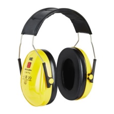 【H510A-401】3M PELTOR 防音用イヤーマフ ヘッドバンド 黄、遮音値/SNR:27dB
