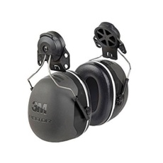 【X5P3E-SV】3M PELTOR 防音用イヤーマフ ヘルメット 黒、遮音値/SNR:36dB
