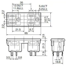 【WCF1042B】機器用接地はめ込みダブルコンセント