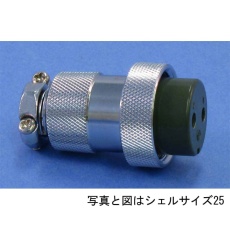 【NCS-254-P】NCSプラグ(シェルφ25・4極)
