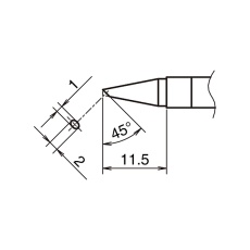 【T39-BC1020】こて先BC型横1mm縦2mm