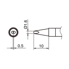 【T39-D16】こて先1.6D型