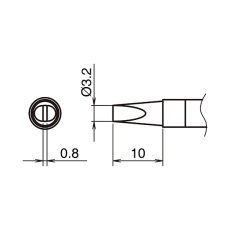 【T39-D32】こて先3.2D型