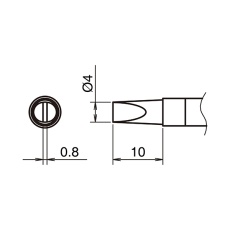 【T39-D4】こて先4D型