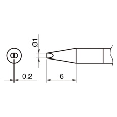 【T50-D1】こて先1D型
