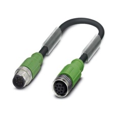 【SAC-8P-M12MS/ 1,5-PUR/M12FS SH】SENSOR CORD 8P M12 PLUG-M12 RCPT 1.5M
