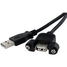 【USBPNLAFAM3】COMP CABLE 2.0 A PLUG-SKT 1M BLK