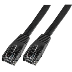 【PSG90664】LEAD FLAT CAT5E LSOH BLACK 0.5M