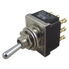 【3-6437630-6】TOGGLE SWITCH 4PDT 6A 250V