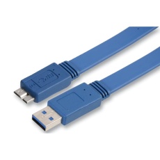 【PSG90491】LEAD FLAT USB3.0 A/M-MICROB/M 1M BL