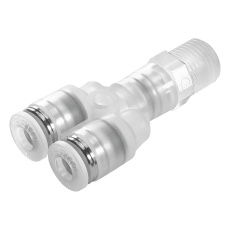 【NPQP-Y-R14-Q8-FD-P10】PUSH-IN Y-FITTING 8MM R1/4 10BAR