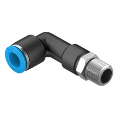 【QSLL-1/4-10】PUSH-IN L-FITTING 10MM R1/4 17.5MM