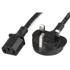 【152610/4】POWER CORD UK PLUG TO C13 CONNECTOR 2M