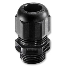 【10066120】M12 BLACK CABLE GLAND 3-7MM CLAMPING