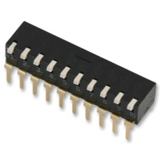 【A6DR-0100 BY OMZ】DIP SWITCH SPST 0.03A 30VDC THT