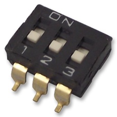 【A6H-8102-PM】DIP SWITCH SPST 0.025A 24VDC SMD