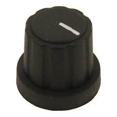 【MP3480】KNOB BLACK 6MM SPLINE BLACK CAP