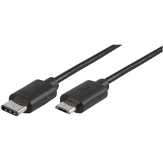 【PSG91207】LEAD USB2.0 MICRO B M-TYPE C 1M BLACK