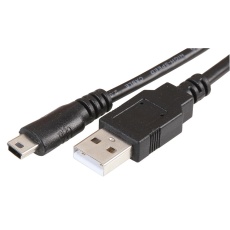 【PSG91573】LEAD USB2.0 A-MINI USB B BLACK 1M