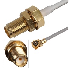 【ASMG020X113S17】200MM 1.13 CABLE UFL TO SMA F BULKHEAD