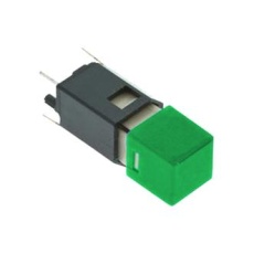 【CFPB-1CC-5G9】PB SWITCH SPST 0.005A 5VDC PANEL/GRN