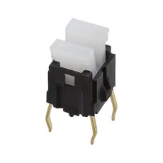 【TR1-01】PB SWITCH SPST 0.01A 12VDC THT