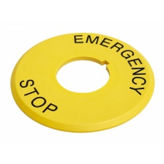 【AT222】NAMEPLATE LEGEND E-STOP SWITCH