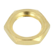 【132-NUT SMA GLD】HEX NUT SMA JACK BRASS GOLD