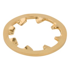 【132-WASH-GLD】LOCK WASHER SMA JACK BRASS GOLD