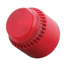 【640031FULL-0111X】BEACON RED 101DBA 93MM FLASHING