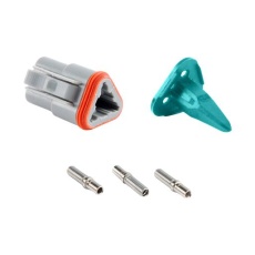 【AT06-3S-KIT01】AUTOMOTIVE CONNECTOR 3POS PLUG 13A