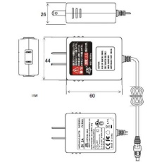 【PAS20520A】スイッチングACアダプター 5V/2A