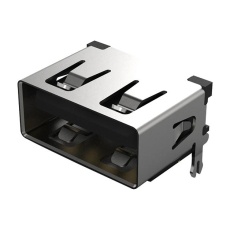 【USB1125-GF-B】USB CONN 2.0 TYPE A R/A RCPT 4POS TH