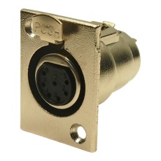 【FC6187】XLR CONNECTOR SOCKET 7POS PANEL