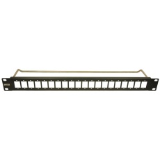 【CP30162】SLIM PATCH PANEL 20PORT 1U M3 HOLE