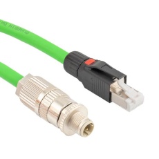 【TRGPA402-3M】SENSOR CORD M12 PLUG-RJ45 PLUG 9.8FT