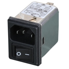 【PELB1078】IEC INLET FILTER 1-PH 1A 250V QC