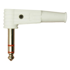 【FM1106W】STEREO PLUG R/A 3POS 1/4inch CABLE WHT