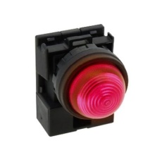 【HW1P-2JPQ4R】PILOT LIGHT DOME 24V RED