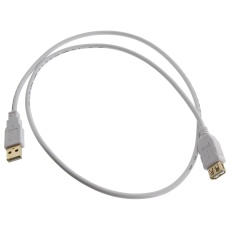 【U024AB-003-WH】USB CABLE 2.0 TYPE A PLUG-A RCPT 3FT