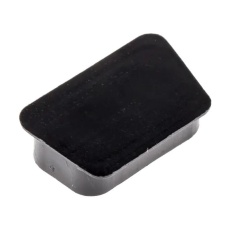 【70519BLF】DUST COVER PP BLACK 15POS D-SUB CONN