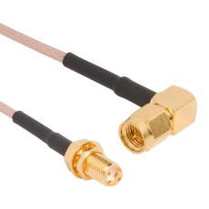 【135111-01-06.00】RF CABLE ASSY SMA R/A PLUG-SMA JACK