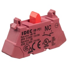 【HW-P01】SW CONTACT BLOCK 10A 110VAC/1P/PUSH IN