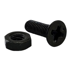 【IO-M3X10/M3HN-B-100】MACHINE SCREW M3X10MM STEEL FLAT HEAD